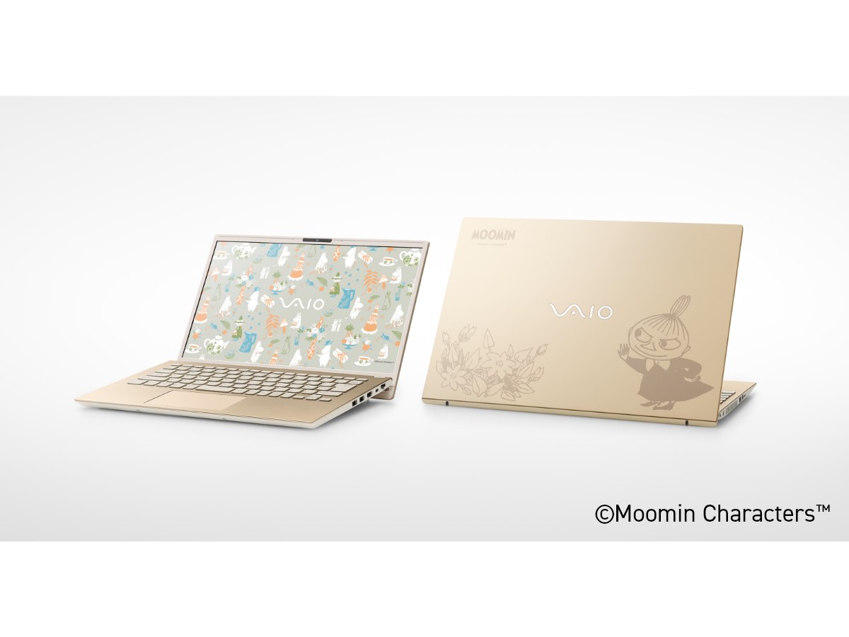 vaio F14　ムーミンコラボ ウォームホワイト 第二弾 ノートパソコン ムーミンとコラボレーションした「VAIO F16・F14」がVAIOストア限定で発売