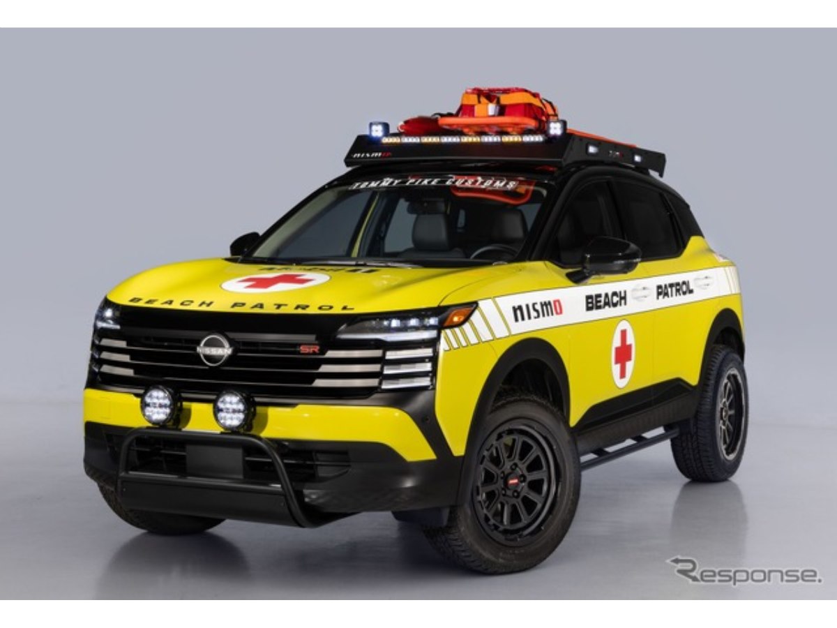日産『キックス』新型、ビーチパトロール仕様にカスタム…SEMA