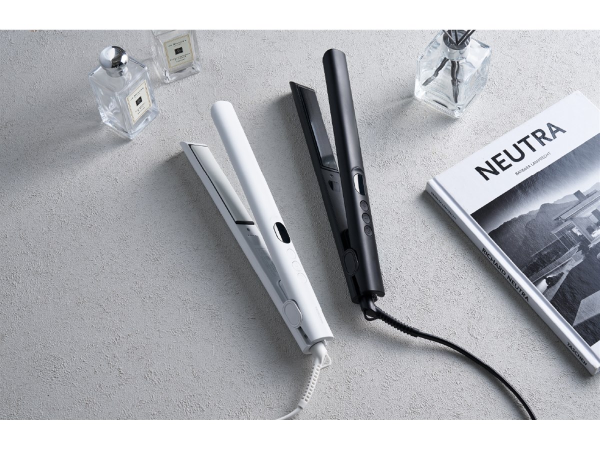 テスコム、長さ110mmのロングプレート「マイナスイオン ストレート