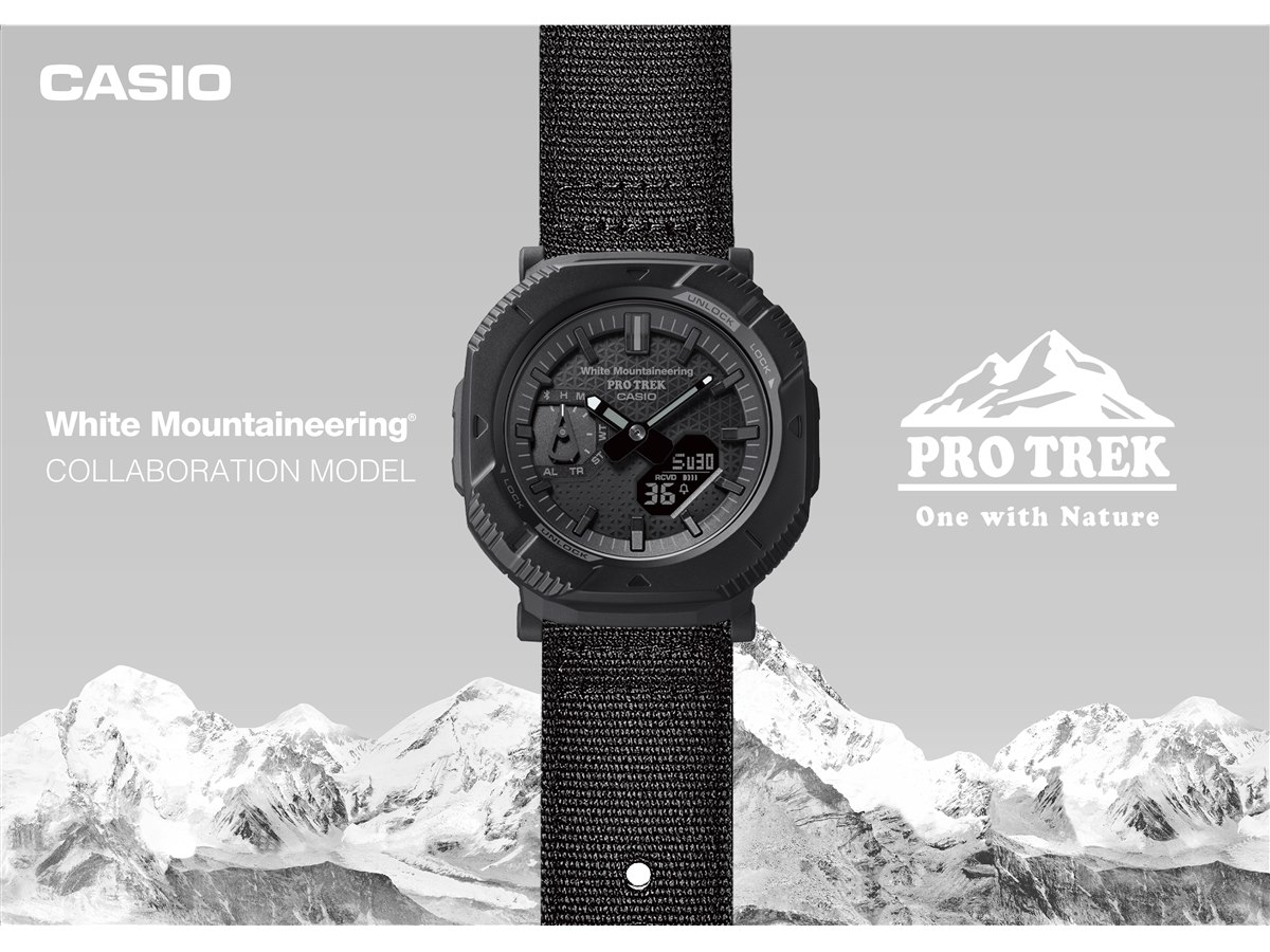 カシオ、White Mountaineeringとコラボしたオールブラックの「PRO TREK PRJ-B001WM」 - 価格.com