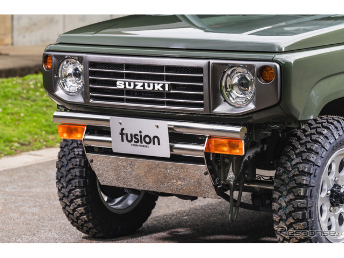 ジムニーフロントバンパーSJ30 JA71 JA11 JA12 JA22用 ナンバー取り付けOK