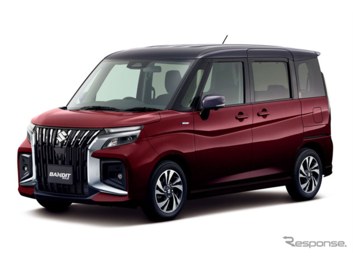 スズキ　新型 ソリオバンディット　プルバックカー　 赤と黒　[新品未使用] スズキ『ソリオ』改良モデルを発売、「バンディット」は攻撃的な表情に