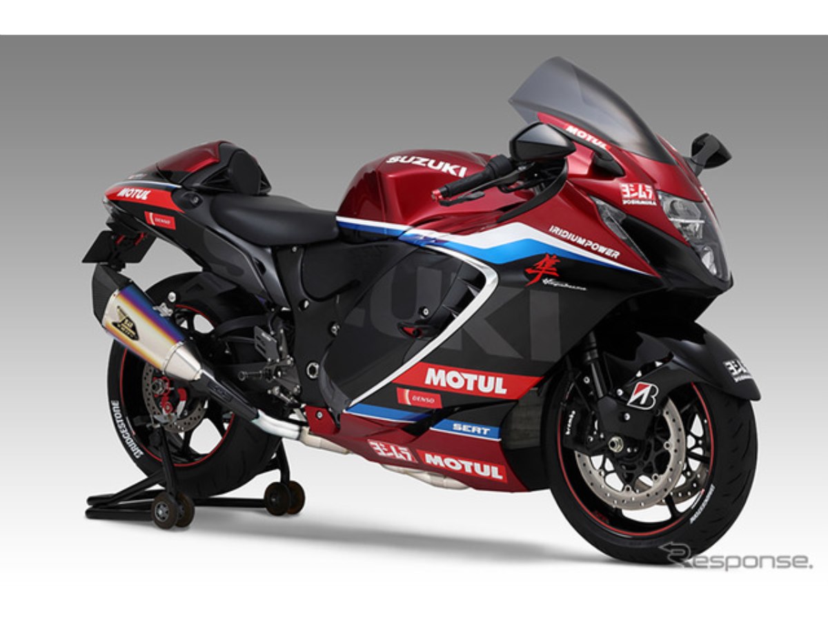 ヨシムラ、『ハヤブサ』用チタンサイクロンマフラーとスリップオン