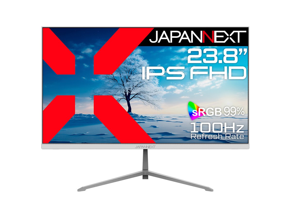 JAPANNEXT モニター ディスプレイ 23.8インチ ホワイト 65W給電 JAPANNEXT モニター ディスプレイ 23.8インチ ホワイト 65W給電