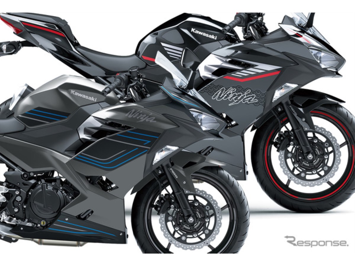 カワサキの400ccスポーツ『Ninja400』に新カラー＆グラフィック