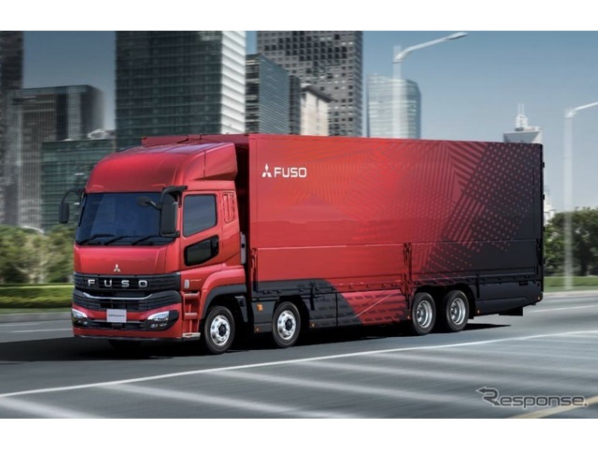 三菱ふそう、大型トラック『スーパーグレート』の安全性強化…車線変更