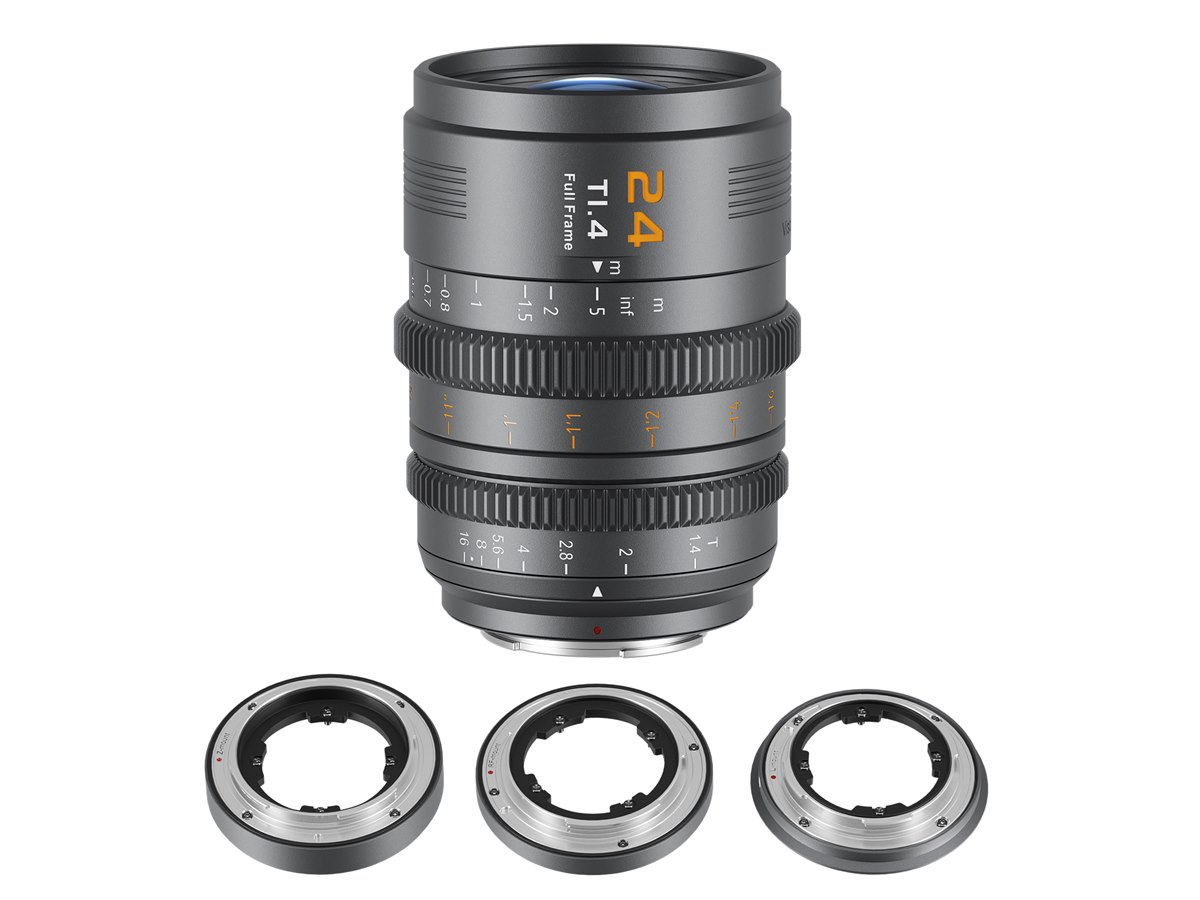 SIRUI、マルチマウントに対応した24mm広角レンズ「SIRUI VP-1