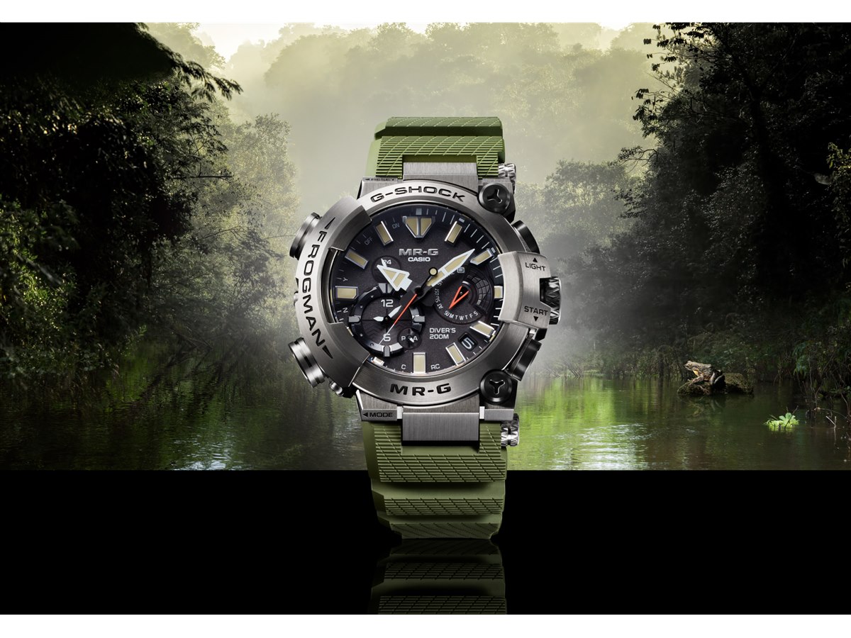 カシオ「G-SHOCK」に「ゴライアスガエル」をモチーフにした