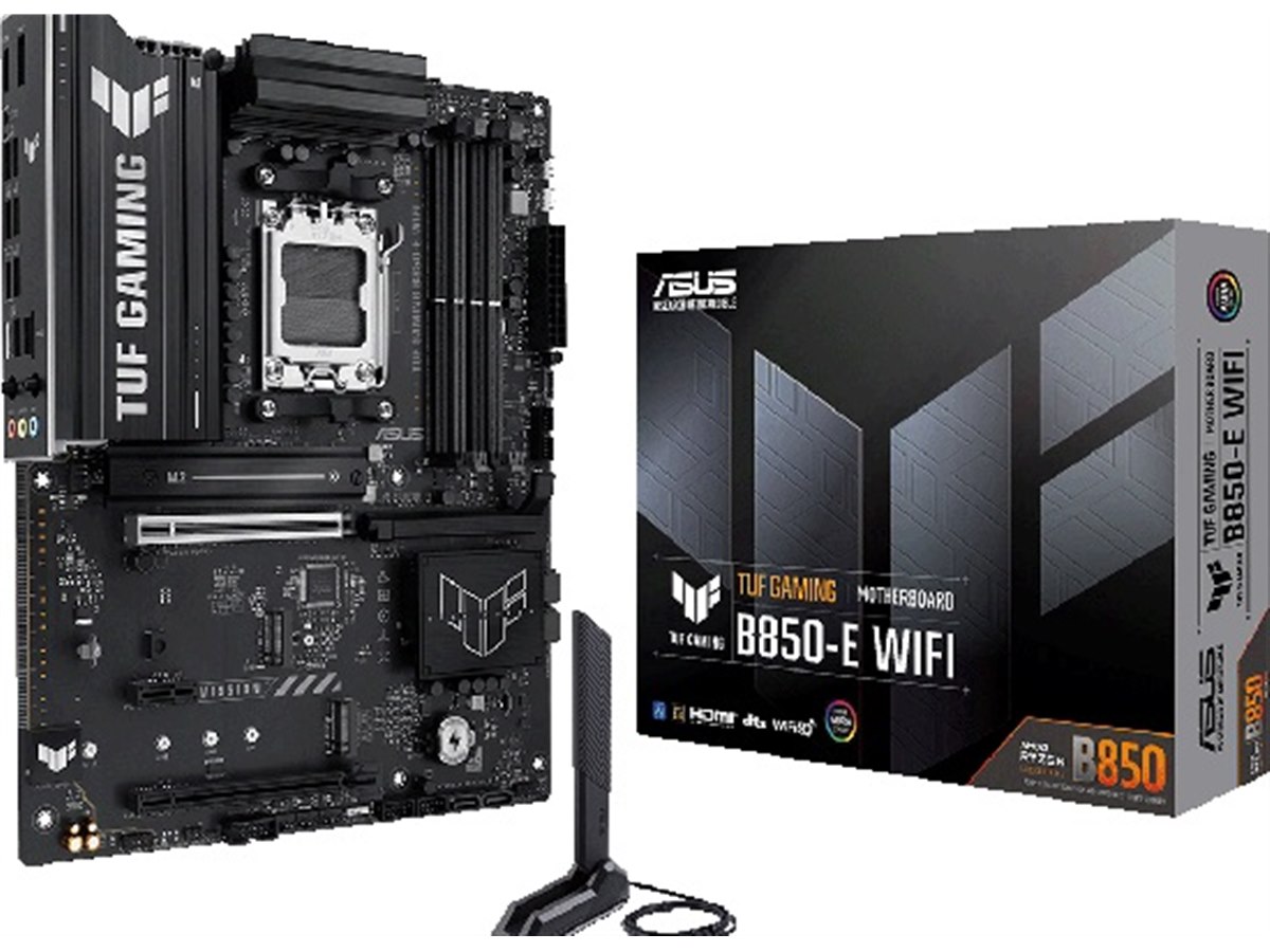 ASUS、B850チップセット搭載のゲーミングマザーボード「TUF