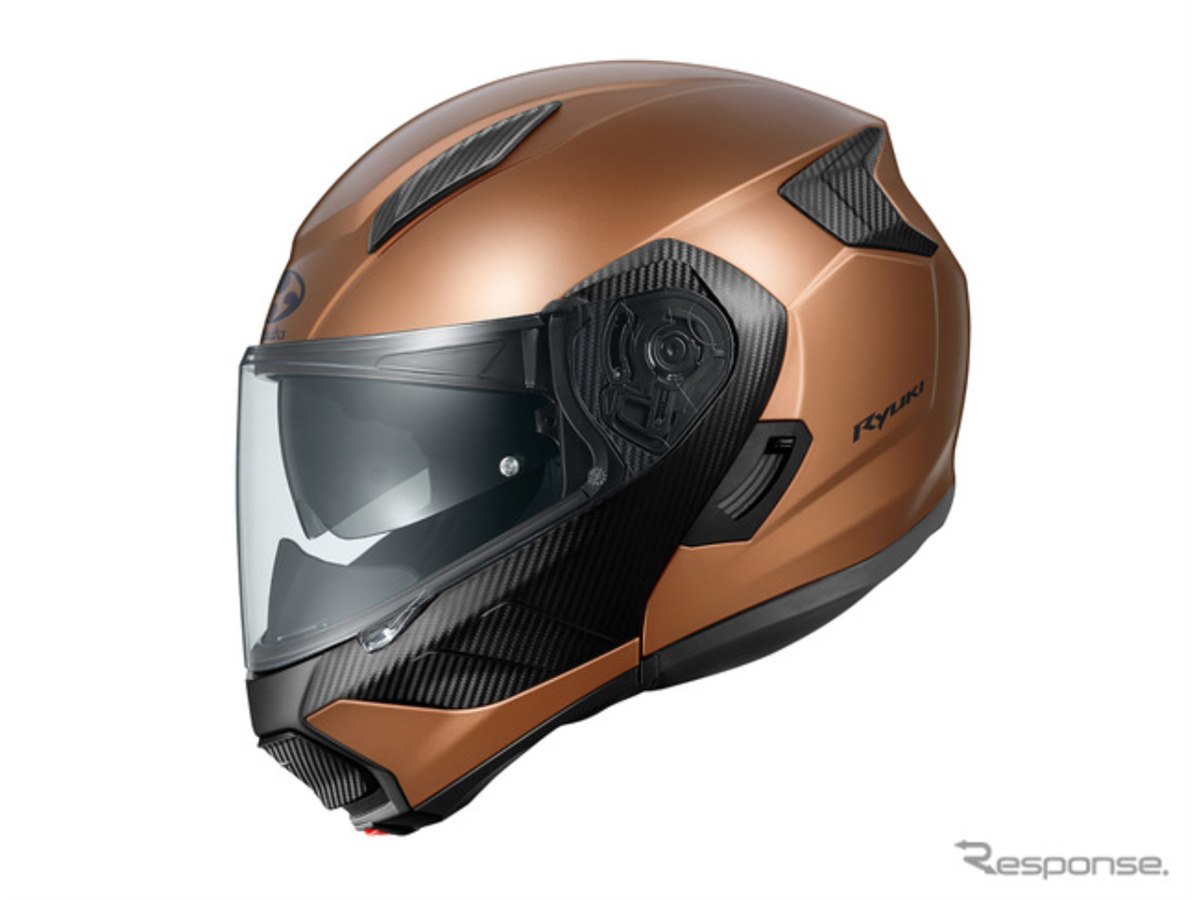 オージーケーカブトのシステムヘルメット『RYUKI』に新色「フラット