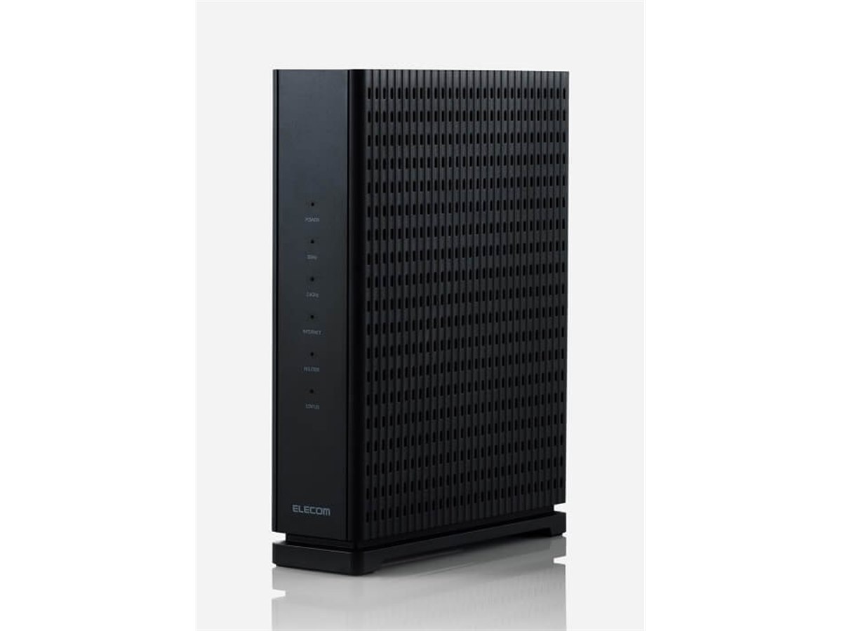 エレコム、2.5ギガビットWANを搭載したWi-Fi 7ルーター「WRC-BE36QSD-B