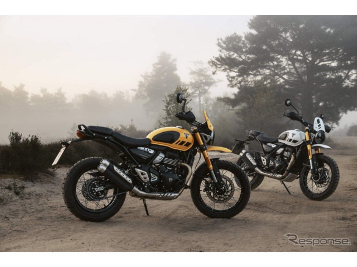 オフロード走破性を高めた新型トライアンフ『スクランブラー400XC』が9