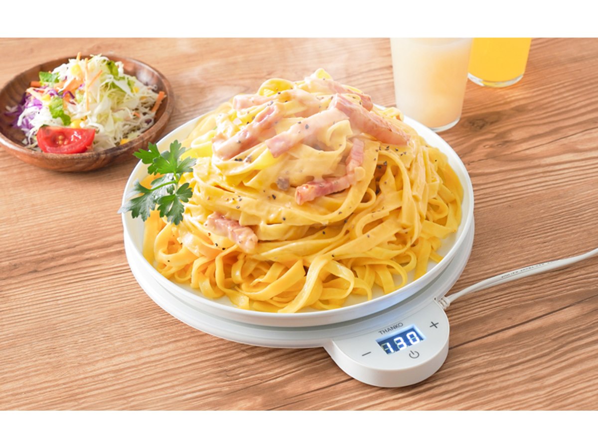 ダイエットフード AH25 サンコー、最後のひとくちまで温かい保温プレート「フードウォーマー