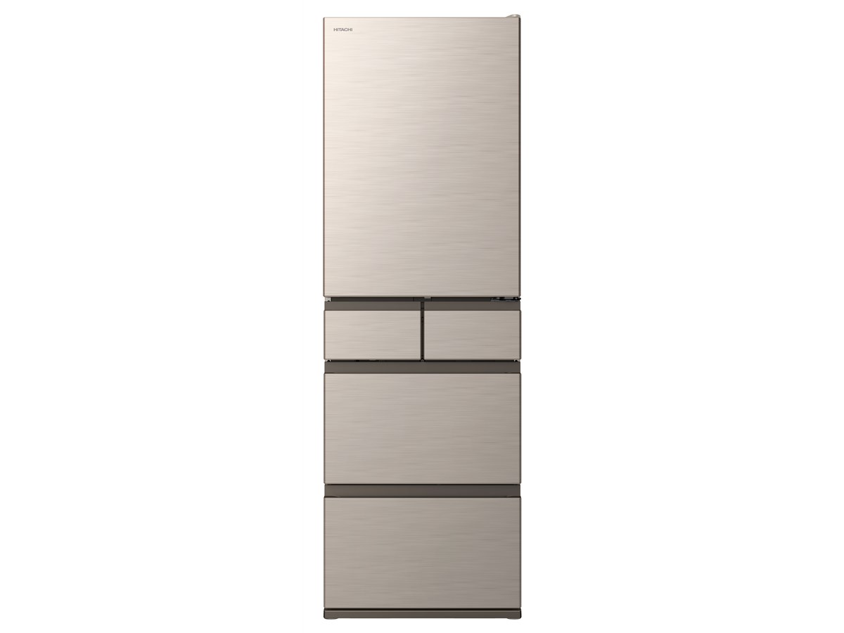 日立、霜つきも抑える470Lのシングルドア冷蔵庫「R-HWS47X