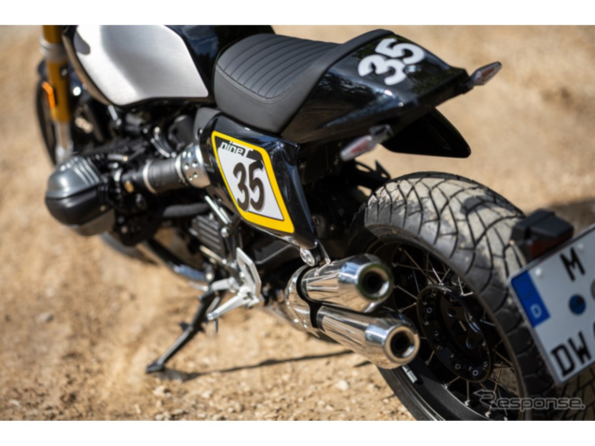 BMW『R 12 nineT』をフラットトラック風にカスタム…純正