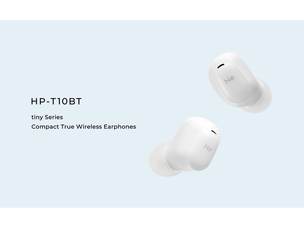 ラディウス、最小・最軽量クラスの完全ワイヤレスイヤホン「HP-T10BT