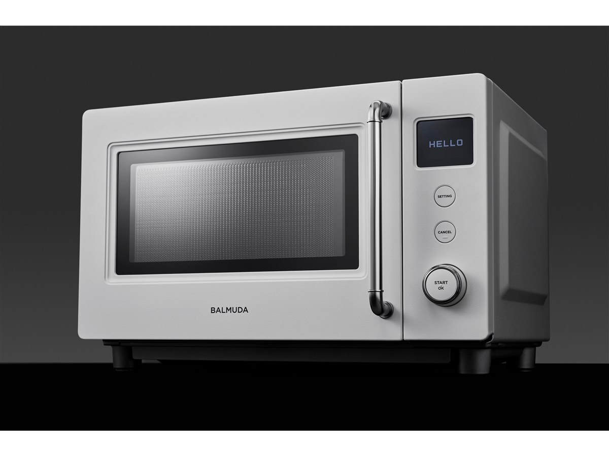 【新品未開封】BALMUDA レンジS 単機能電子レンジ ホワイト バルミューダ、コンパクト設計の単機能電子レンジ「BALMUDA The Range