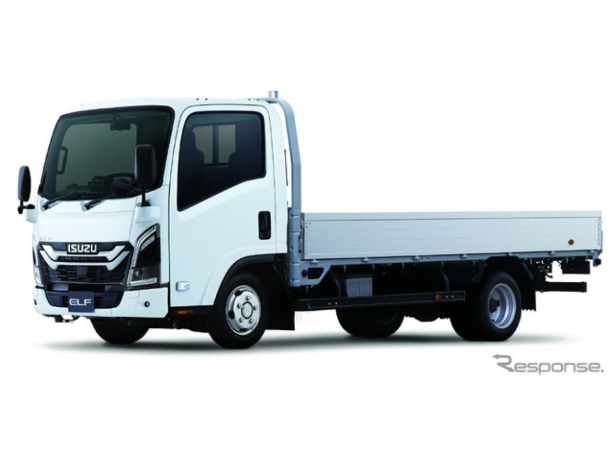 いすゞ『エルフ』、2WDモデルも改良…先進安全装置の検知性能向上