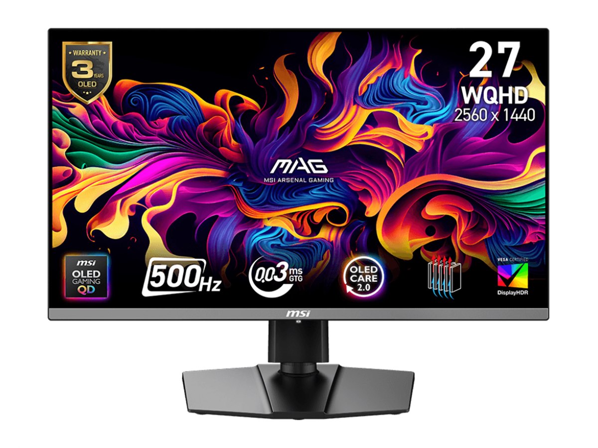 ゲーミングモニター 有機EL QD-OLED 26.5インチモニター MSI、26.5型有機ELゲーミングモニター「MAG 272QP QD-OLED X50