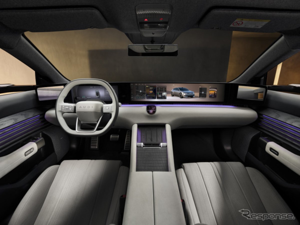 アウディの新型電動クーペ『E5スポーツバック』、ライトウェア社のHMI