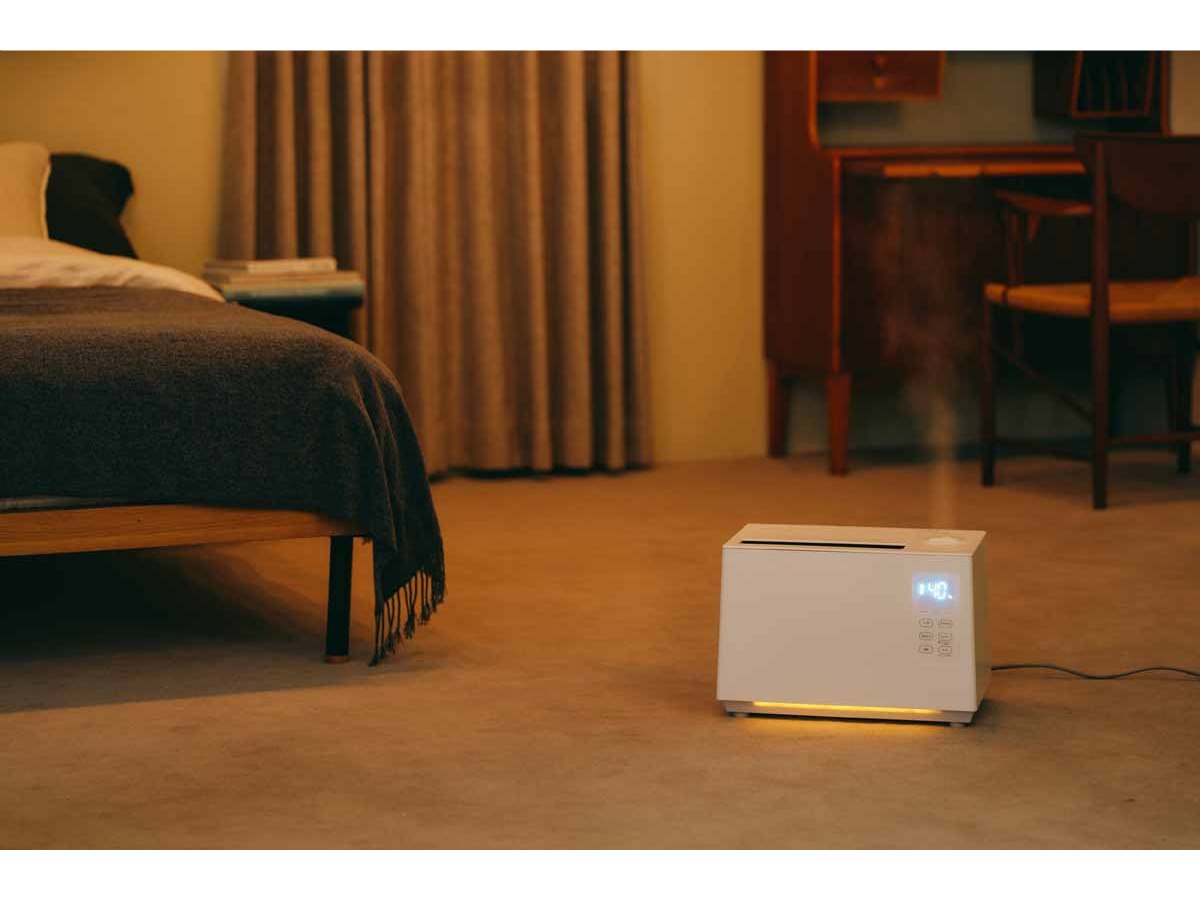 シロカ、衛生面や省エネ性能を高めたハイブリッド加湿器「加熱超音波式