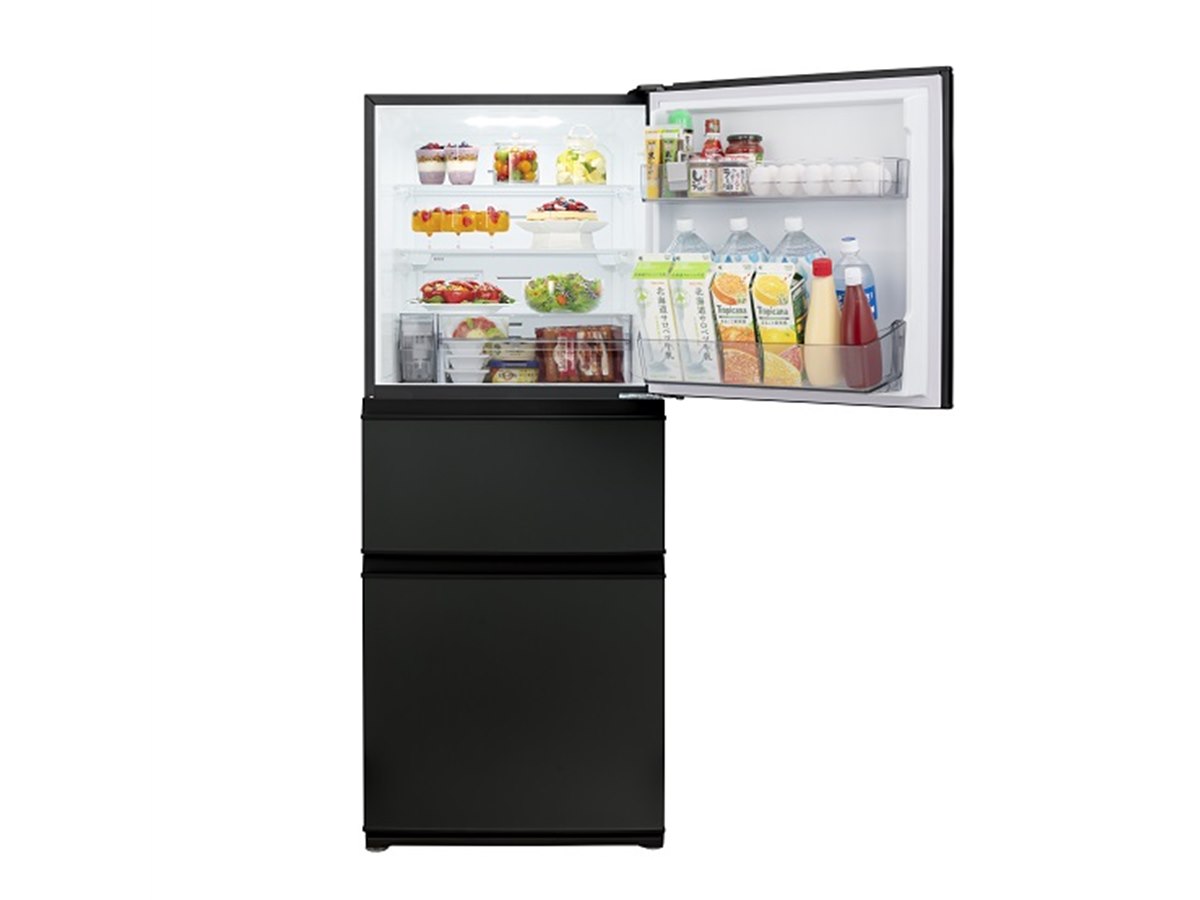 ブラック冷蔵庫 3段棚付き Amazon | パナソニック 冷蔵庫 幅65cm 525L NR-F53CV1-K ヘアライン