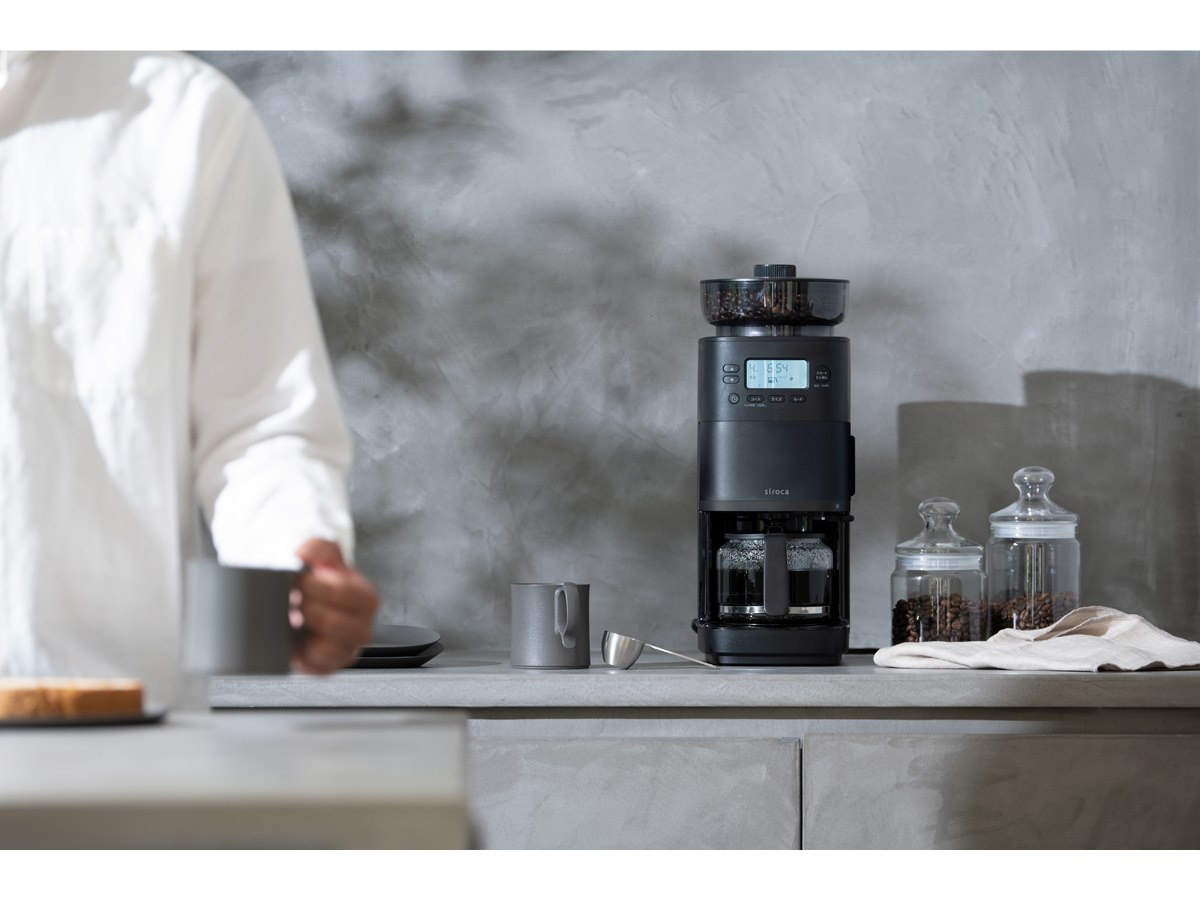 シロカ、ドリッパーとミル改良で本格的な味わいを追求したコーン式全