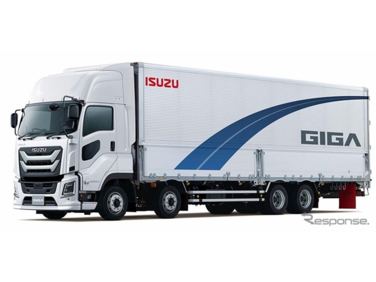 いすゞの大型トラック『ギガ』を改良、車輪脱落予兆検知システムを国内
