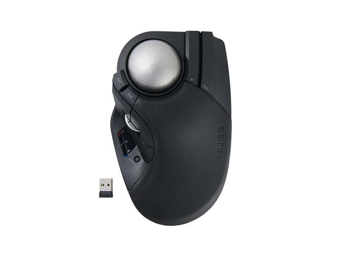 【新モデル】エレコムトラックボールマウス HUGE PLUS Bluetooth エレコム、3台に同時接続できるトラックボールマウス「HUGE PLUS