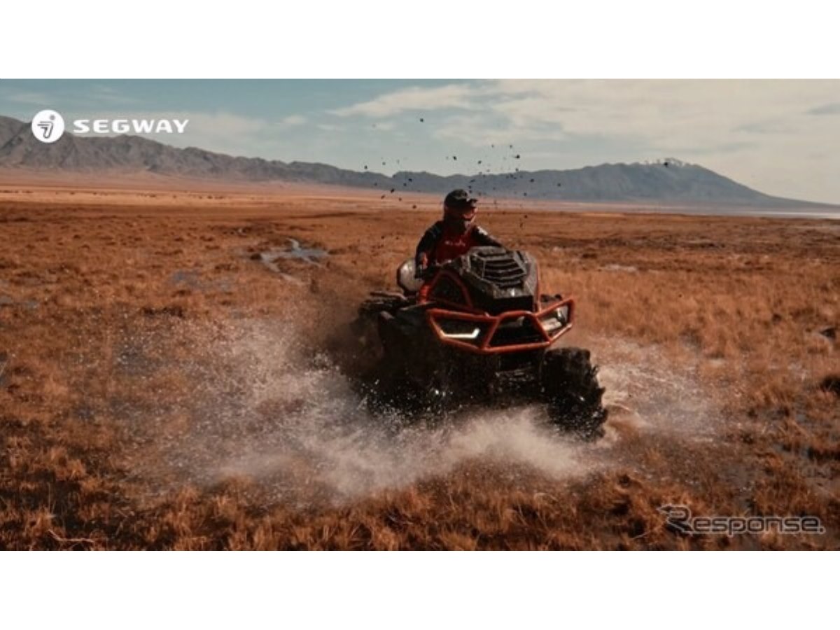 セグウェイが4輪バギー発表！ 97馬力の高性能ATV「AT10 W MUD」…EICMA