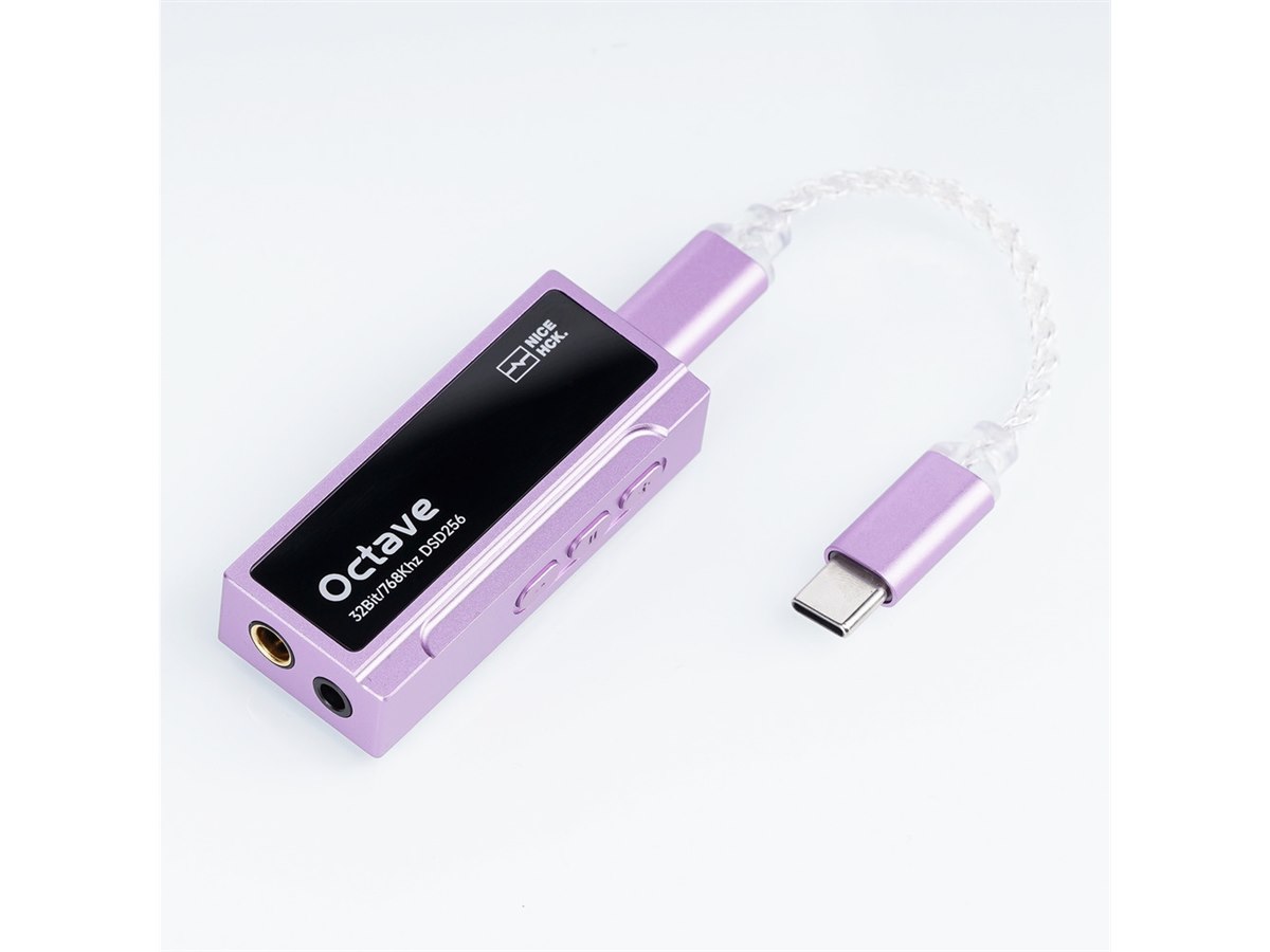 NICEHCK、最大32bit/768kHzのハイレゾ対応ポータブルDAC「Octave