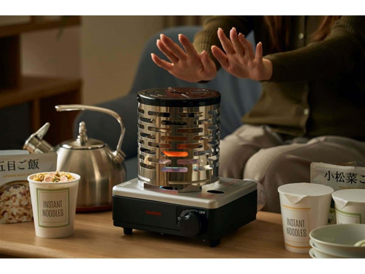 イワタニ、カセットこんろとカセットガスストーブの1台2役で使える