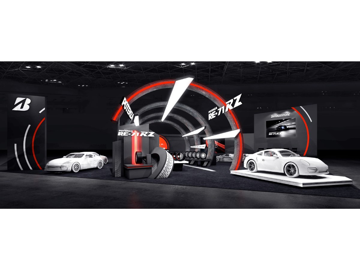 ブリヂストンは最新のスポーツタイヤ「ポテンザRE-71RZ」を出展【東京