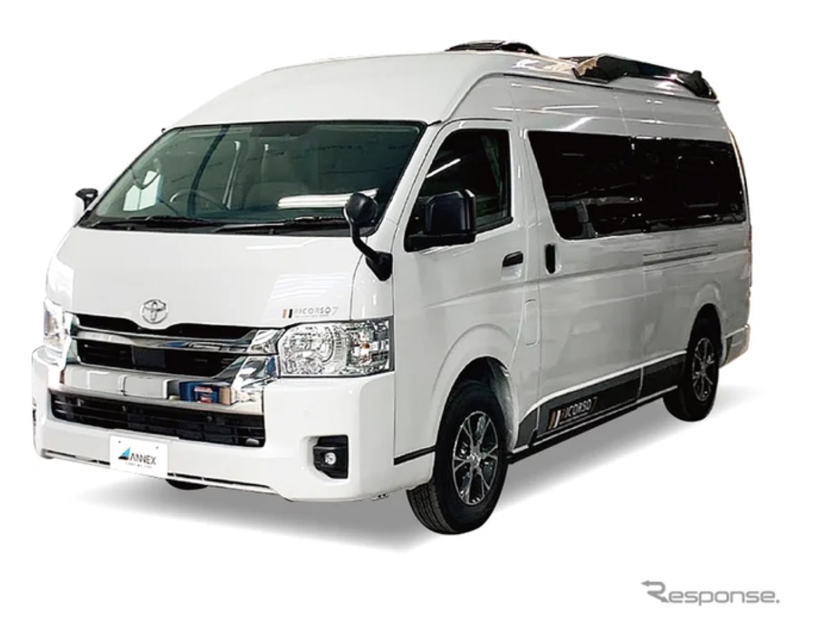 全長5.4mのハイエース「スーパーロング」がベース、アネックスが新