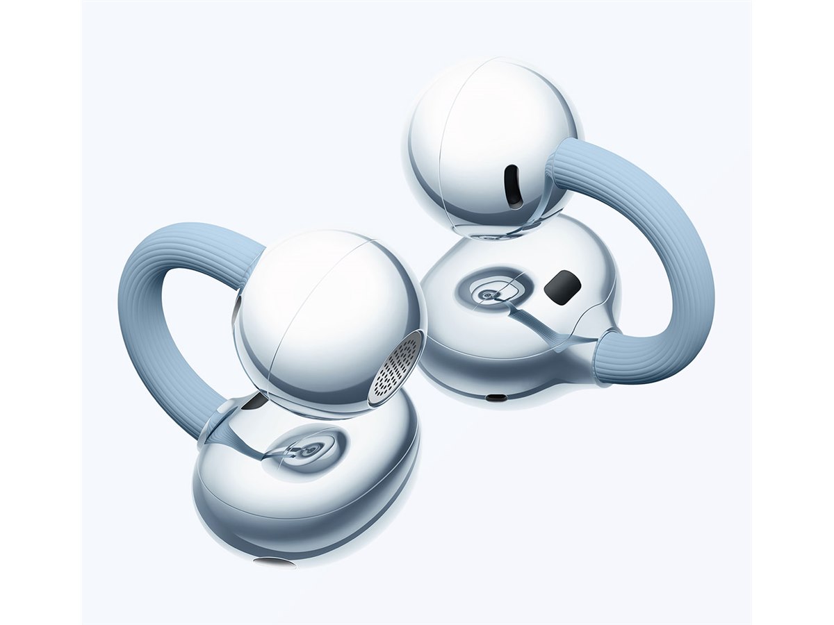 ファーウェイ、液体シリコーンを採用したイヤーカフ型イヤホン「HUAWEI