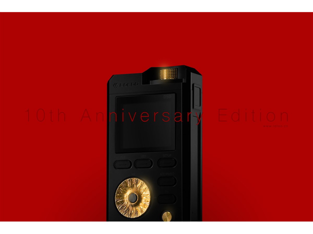 Loto O Paw Gold 音楽プレーヤー Lotoo、ステンレス筐体を採用した10周年記念限定モデル「PAW Gold 10th