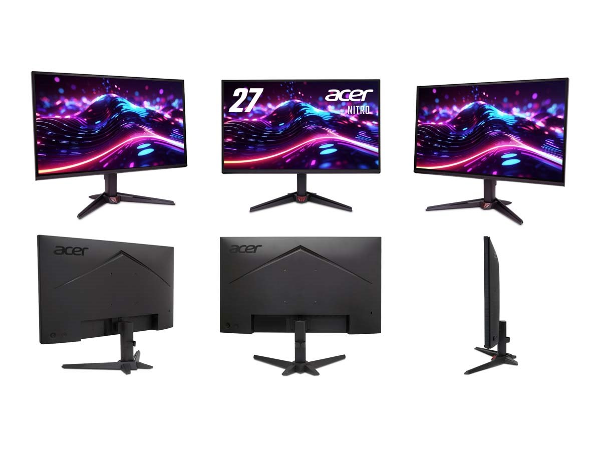 エイサー、27型WQHD144Hzと21.5型フルHD120Hzのゲーミングモニター