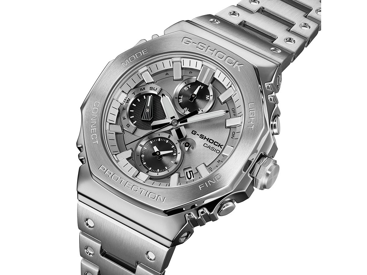 カシオ、八角形フルメタルクロノグラフの「G-SHOCK GMC-B2100ADS