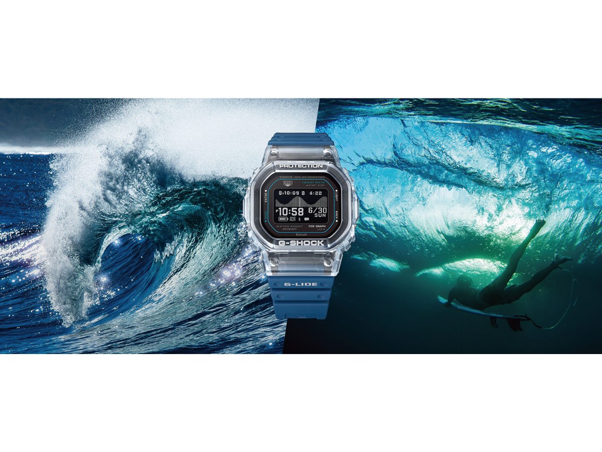 カシオ、G-SHOCKのスポーツライン「G-LIDE」から初めて心拍計測機能を