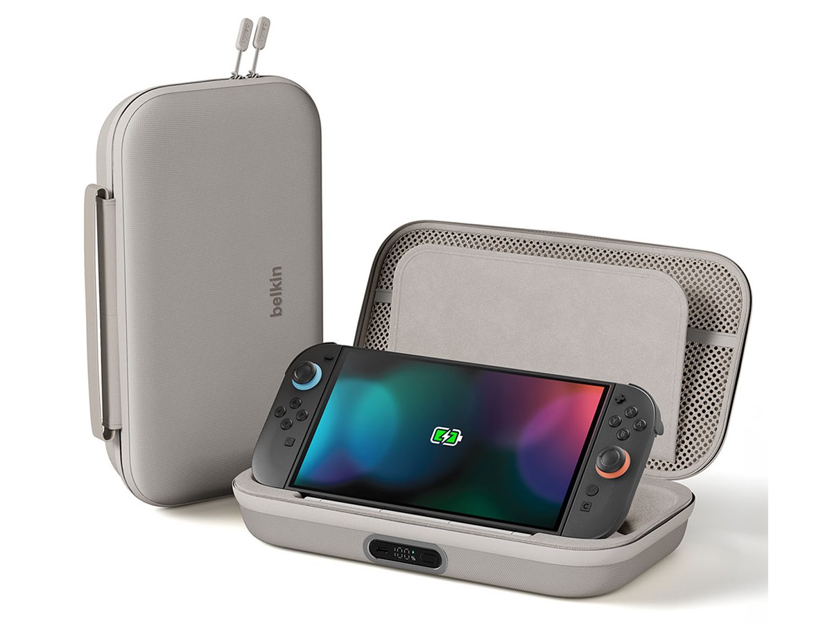ベルキン、Switch 2用モバイルバッテリー内蔵ケース「Gaming Switch 2