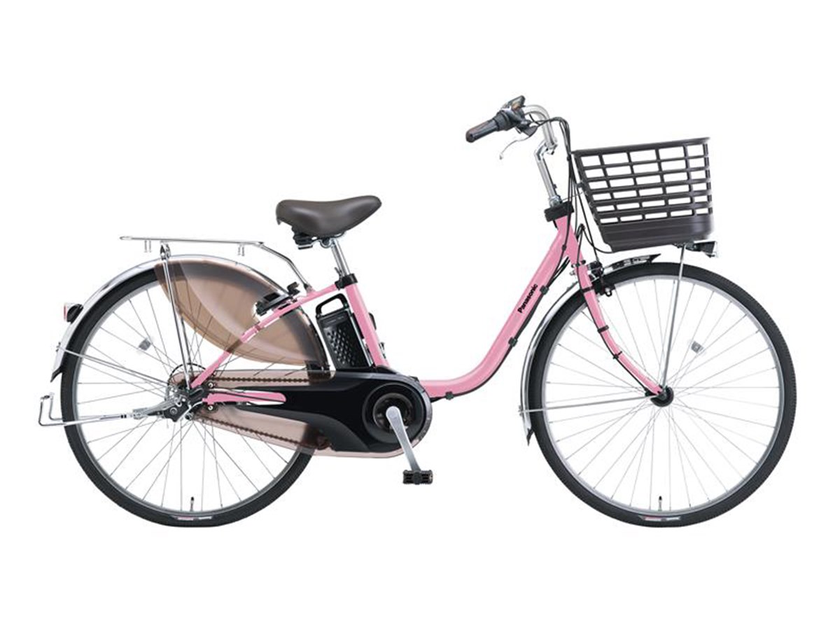 地域限定送料無料　パナソニック　カラーズ　8,9AH　ピンク　神戸市　電動自転車 パナソニック、限定カラーを採用した電動アシスト自転車「ビビ・DX