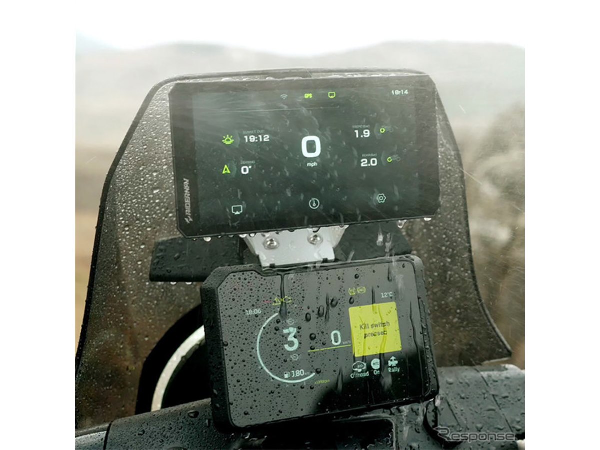 バイク用7インチスマートディスプレイ、RiderNav R7X 発売…ヤマハや