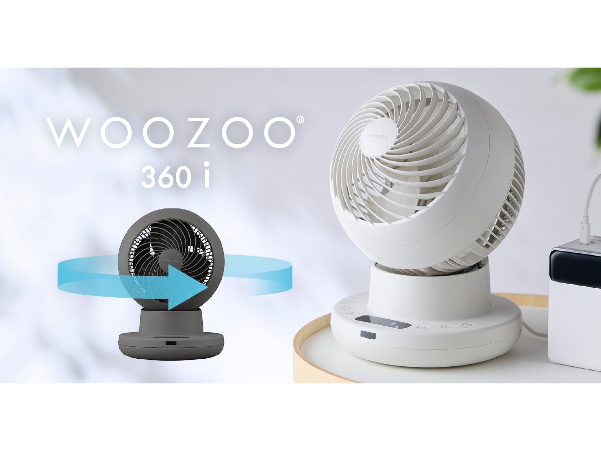 【展示品】サーキュレーター 衣類乾燥機　Woozoo360 barrel WOOZOO 360 barrel（サンロクマル バレル） グレー KCF-CDP18TEC1-H