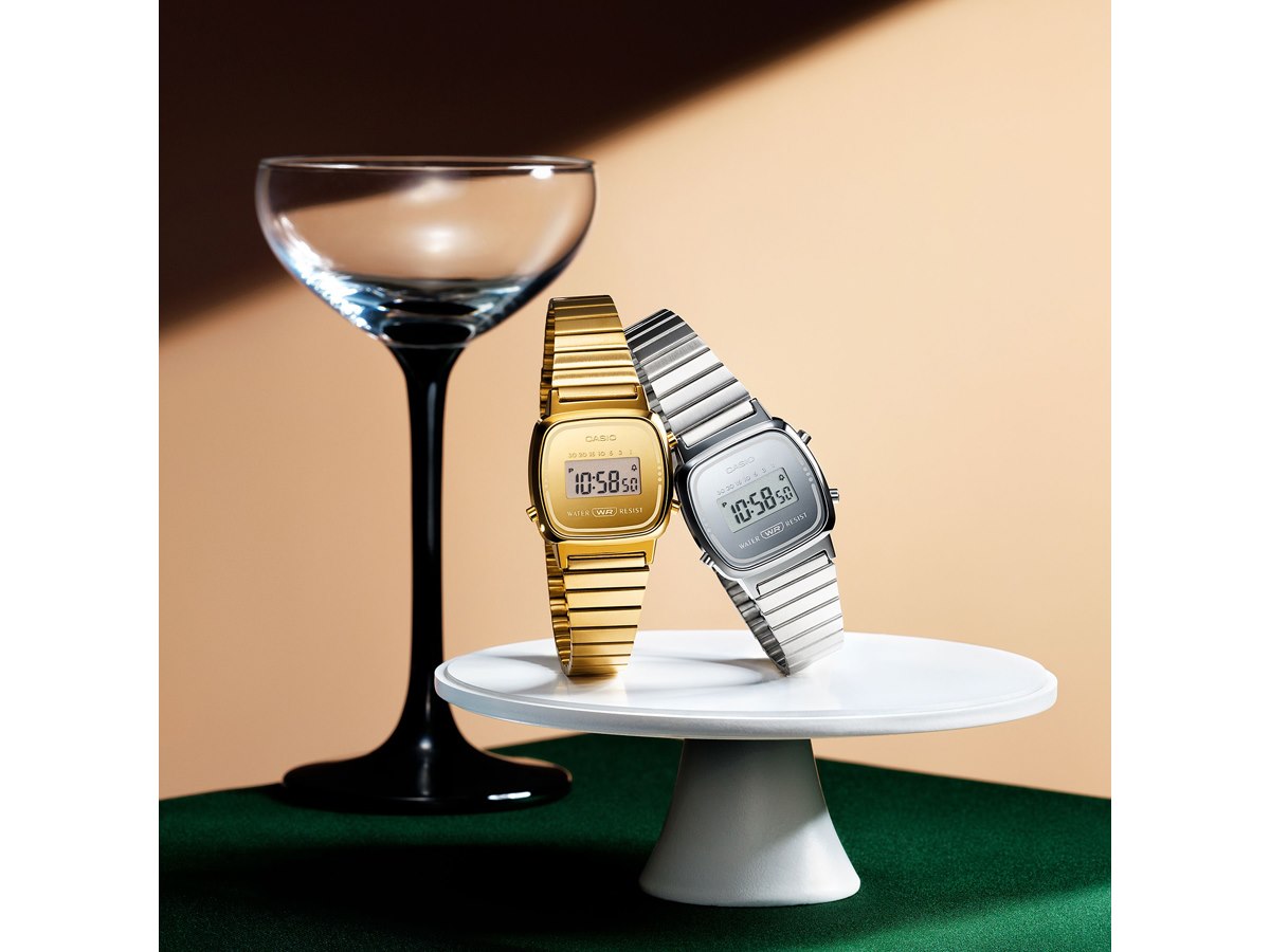 カシオ、CASIO CLASSICから蒸着処理のワントーンが美しいミニマルな