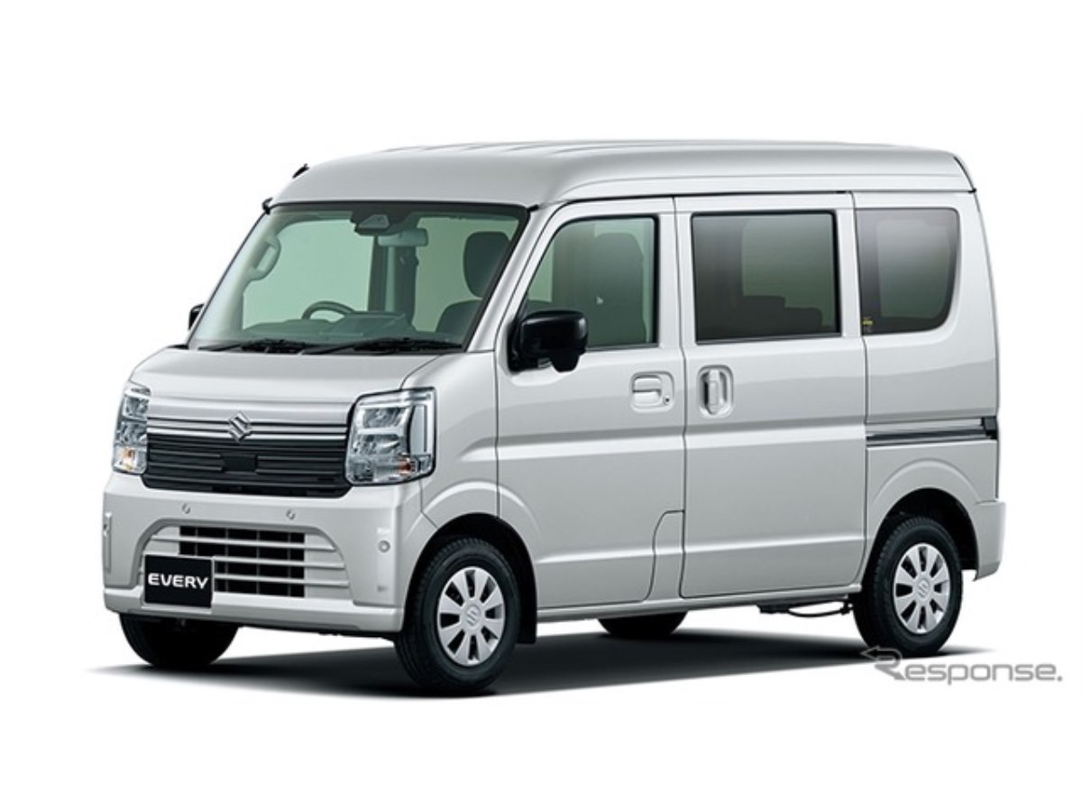 スズキ「エブリイ」「エブリイワゴン」改良新型、フロントデザイン刷新