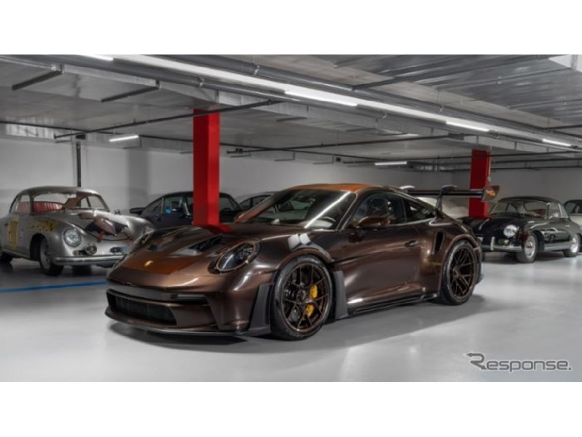 ポルシェ『911 GT3 RS』、特注の1台はマカダミアメタリック仕上げ