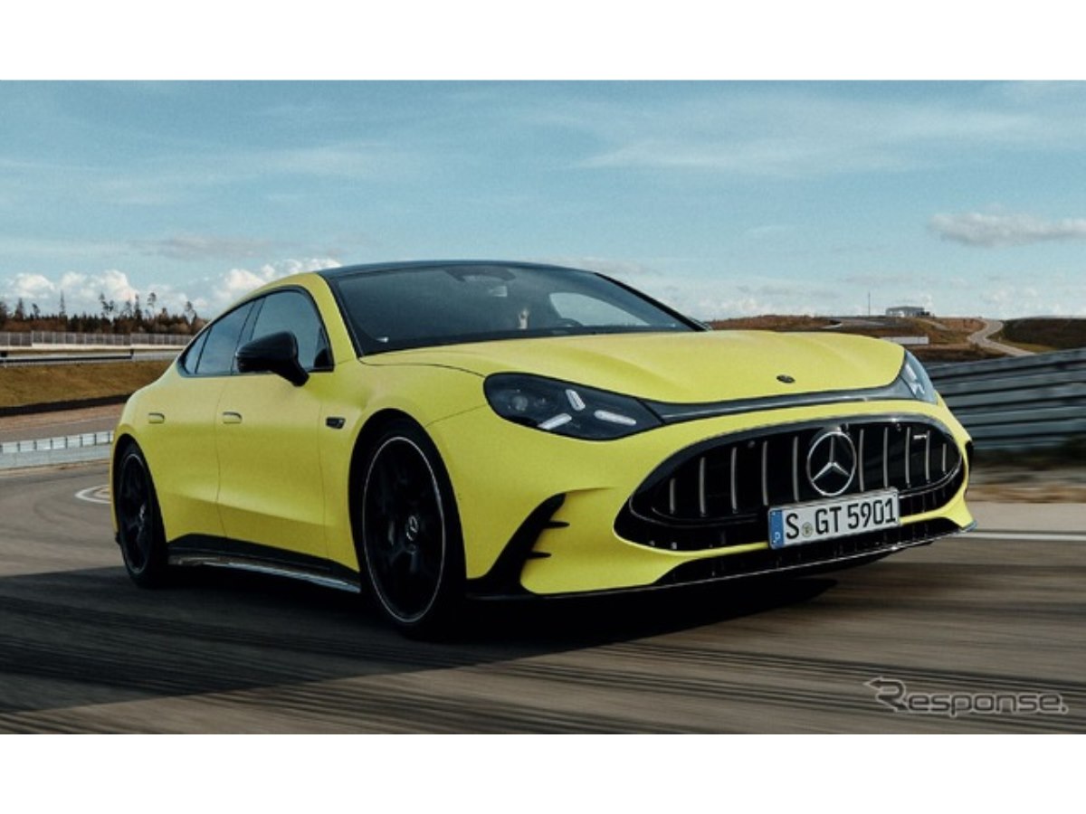 メルセデスAMG GT 4ドアクーペ新型、3モーター1169馬力のEVに…V8