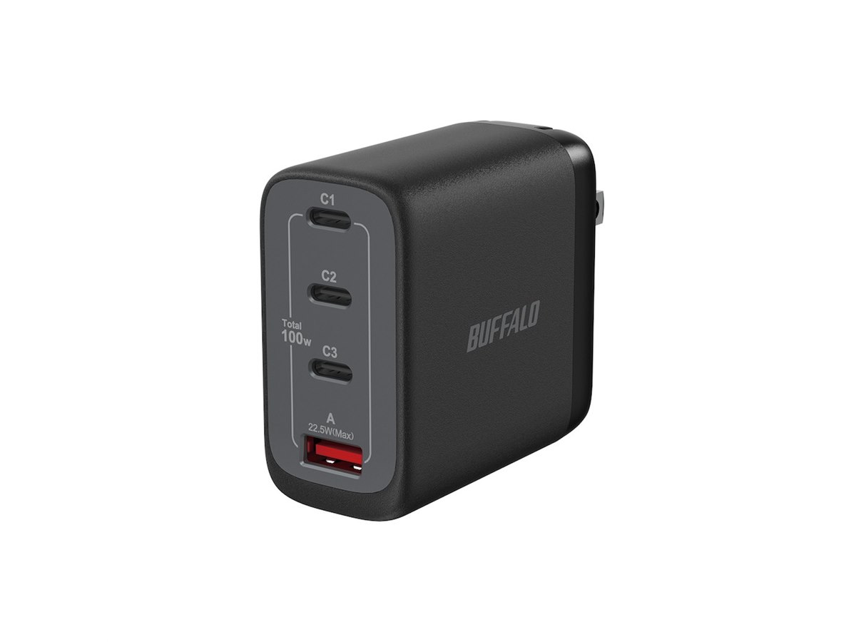 バッファロー、電力自動分配機能「PWRArrange」を搭載したUSB PD充電器
