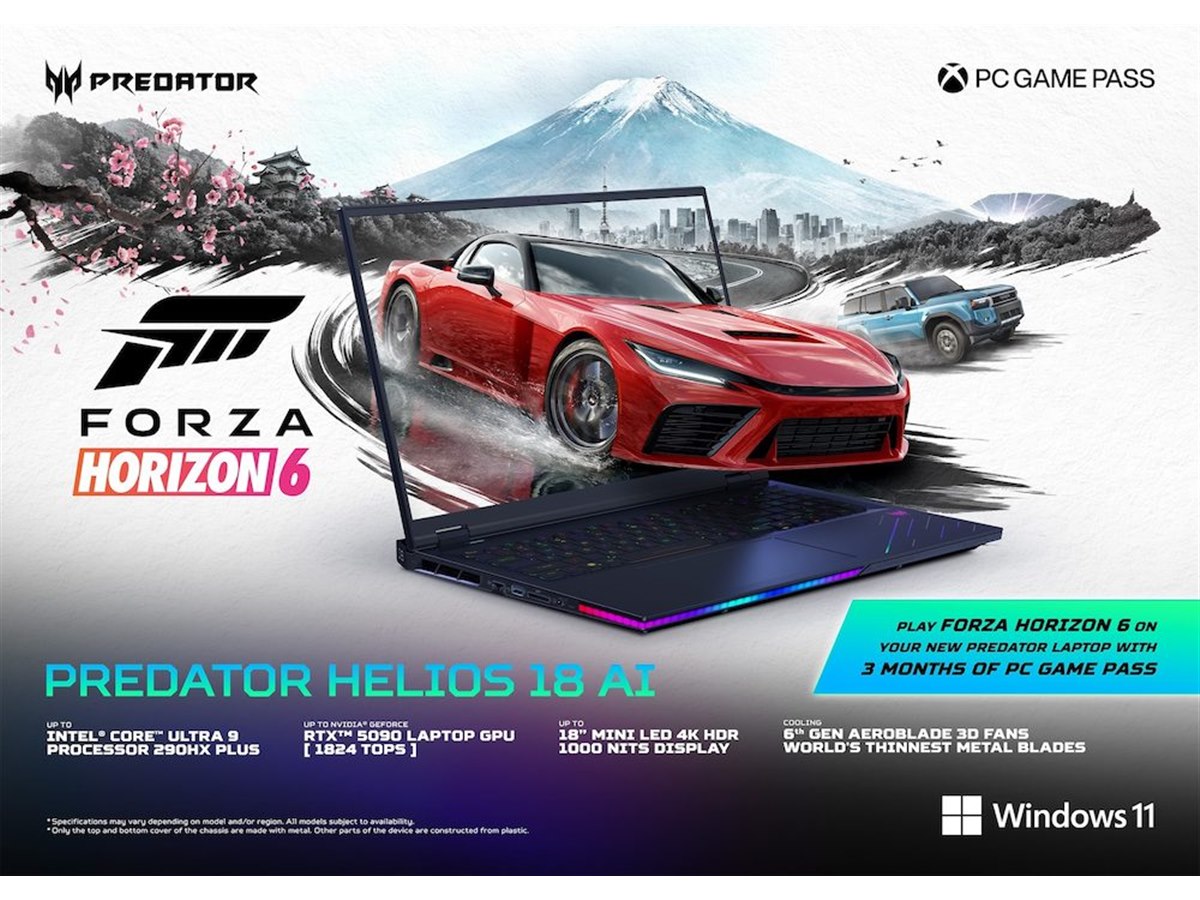 エイサー、インテル Core UltraとGeForce RTX 50シリーズを搭載した18