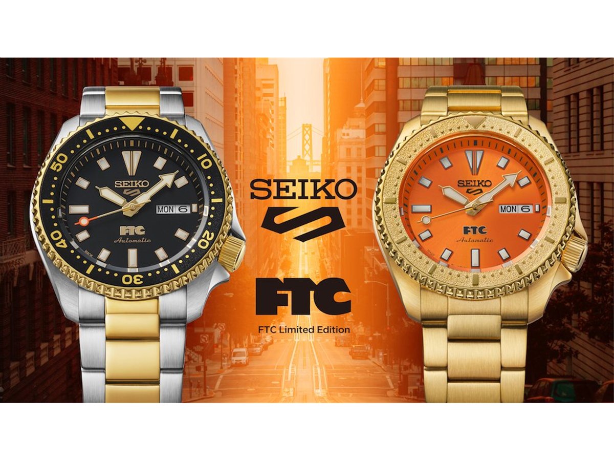 セイコー、スケートブランド「FTC」の40周年を祝う「セイコー5スポーツ